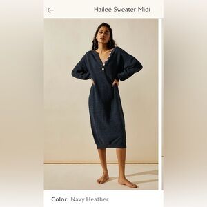 Free People Hailee sweater midi